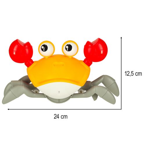 Interactive crab crawler with sound yellow