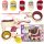 Weaving machine knitting thread set + accessories
