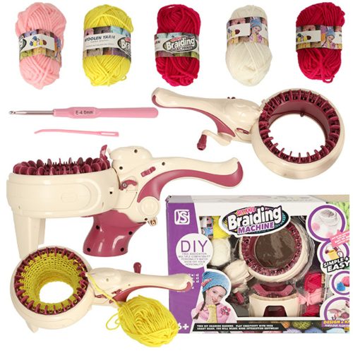 Weaving machine knitting thread set + accessories