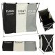 Laundry basket divider organizer 3 compartments 135l