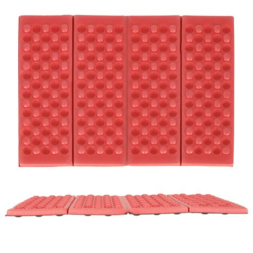 Foldable foam mat for tourists red seat pad
