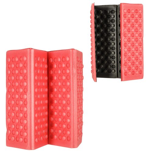 Foldable foam mat for tourists red seat pad