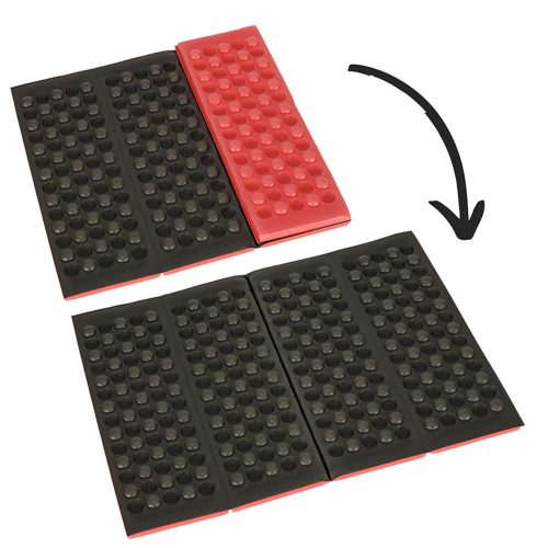 Foldable foam mat for tourists red seat pad