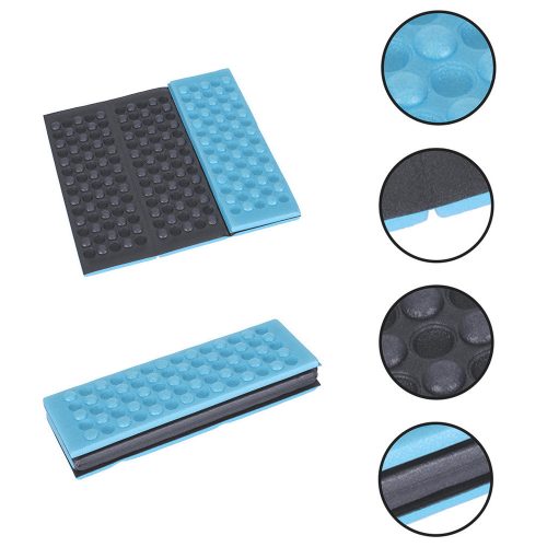 Foldable foam mat for tourist seating blue
