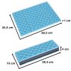Foldable foam mat for tourist seating blue