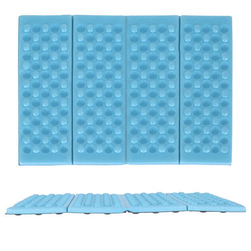 Foldable foam mat for tourist seating blue