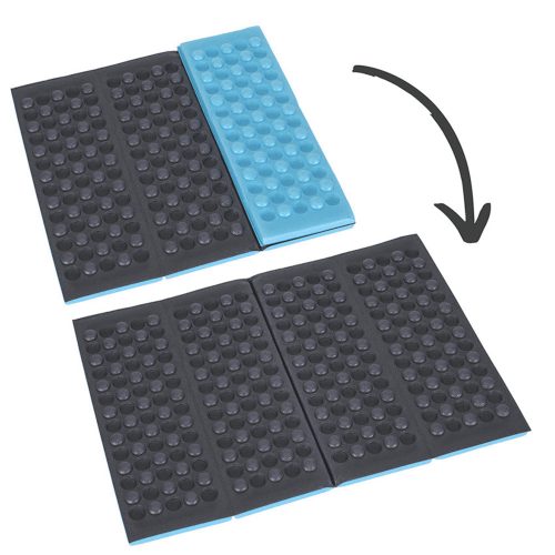Foldable foam mat for tourist seating blue