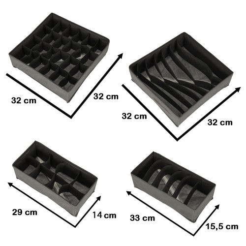 Underwear Drawer Organizer Socks 4 Pieces