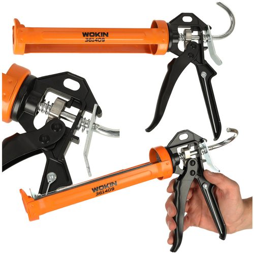Gun press for silicone cartridges
