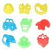 Sand accessories toy shapes shovels 28 pieces.