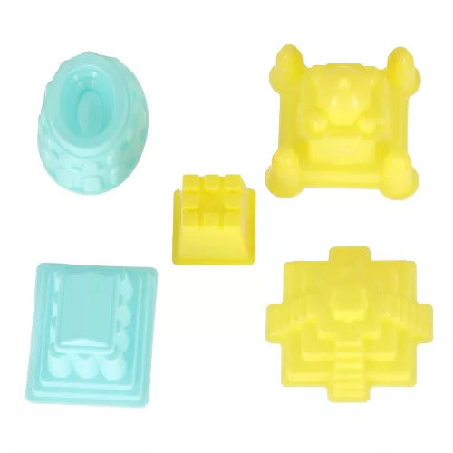 Sand accessories toy shapes shovels 28 pieces.