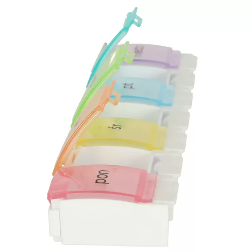 Weekly pill organizer container 7 days HU
