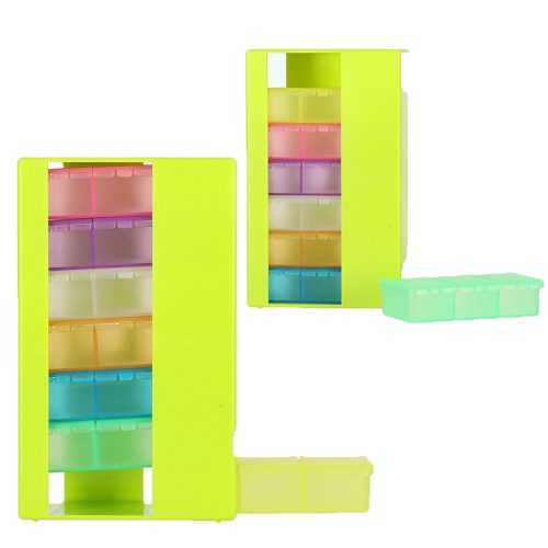 pill box organizer container weekly 7 days standing