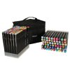 Double-sided alcohol felt-tip pens in case 120 + stand