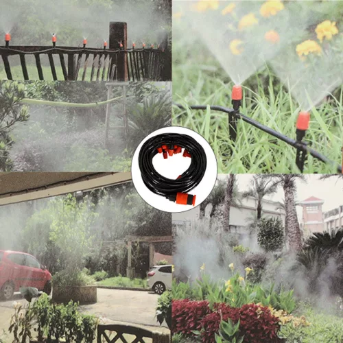 Water curtain mist garden sprinkler irrigation system 15m