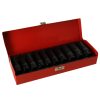 10 darabos ütvecsavarkulcs készlet, 1/2'', 10-24 mm.