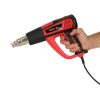 Electric heating torch with temperature control 0-600 degrees C air flow 300-500 l/min + 4 replaceable tips 1850W