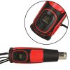 Electric heating torch with temperature control 0-600 degrees C air flow 300-500 l/min + 4 replaceable tips 1850W