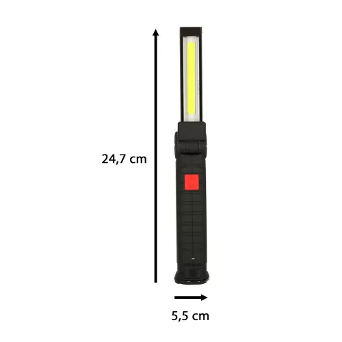 Workshop lamp USB COB magnetic rechargeable 1200 mAh 200 lm