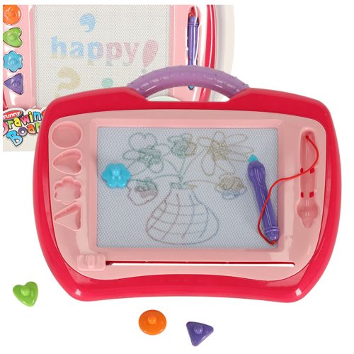 Magnetic board drawing board fountain pen stamps pink