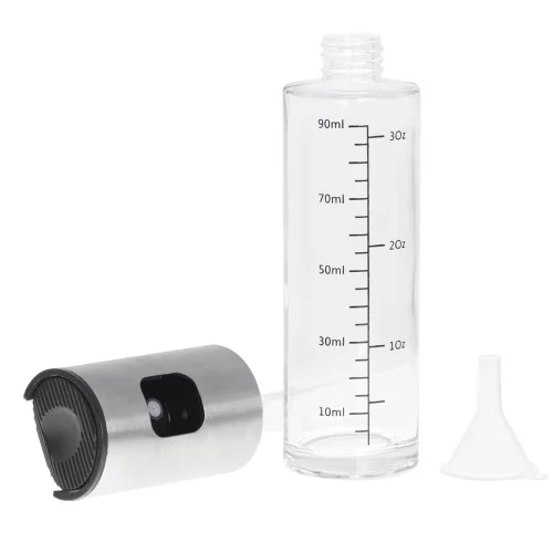 Oil dispenser nozzle with 100 ml scale