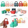 Educational Puzzle Car Blocks Padlocks Sensory Toy Montessori