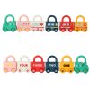 Educational Puzzle Car Blocks Padlocks Sensory Toy Montessori