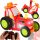 RC jumping, dancing tractor with sounds, red