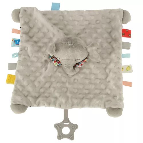 Sensory mascot rustling label elephant