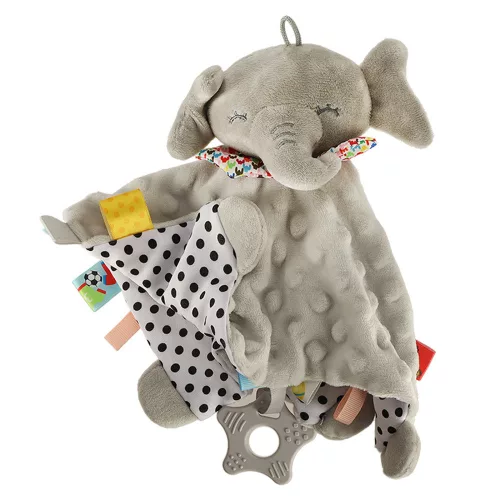 Sensory mascot rustling label elephant