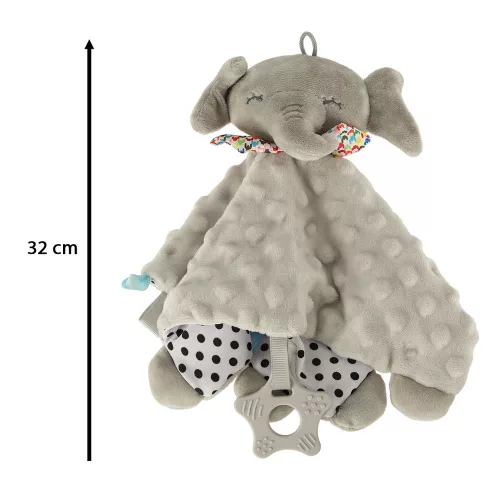 Sensory mascot rustling label elephant