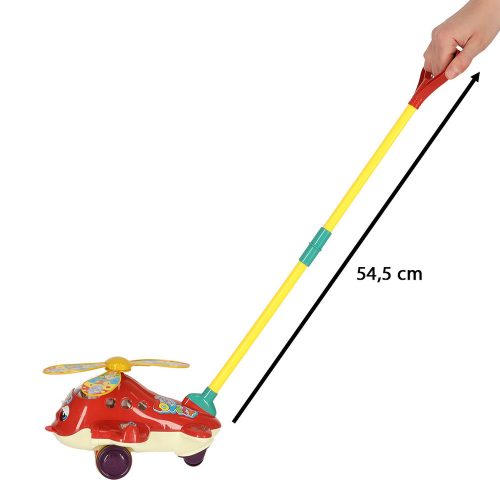 Push and pull along toy helicopter plane with sound
