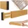Drawer organizer adjustable bamboo separator 43x6x1.5cm 1 pc