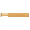 Drawer organizer adjustable bamboo separator 43x6x1.5cm 1 pc