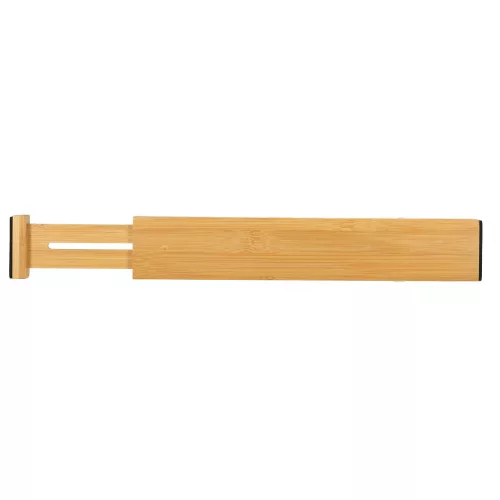 Drawer organizer adjustable bamboo separator 43x6x1.5cm 1 pc
