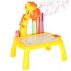 Girrafe-shaped projection drawing table with 12 felt-tip pen
