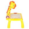 Girrafe-shaped projection drawing table with 12 felt-tip pen
