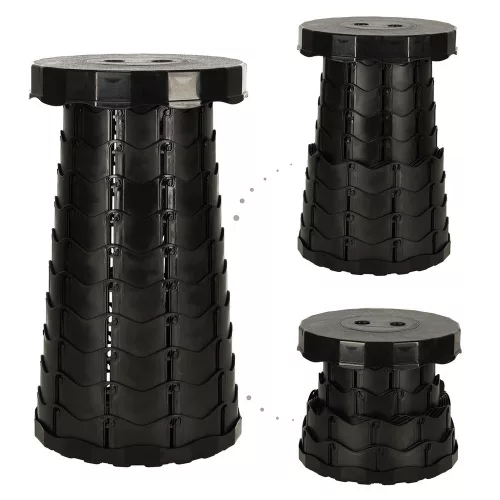 Folding chair folding stool stool black