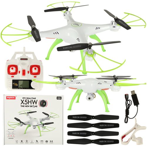Syma X5HW 2.4GHz RC drone Wi-Fi camera white