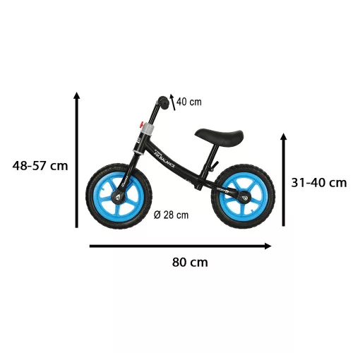 Trike Fix Balance mountain bike in black and blue