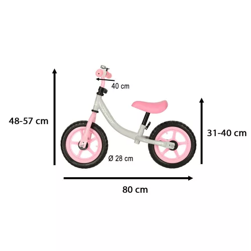 Trike Fix Balance cross-country bike white and pink