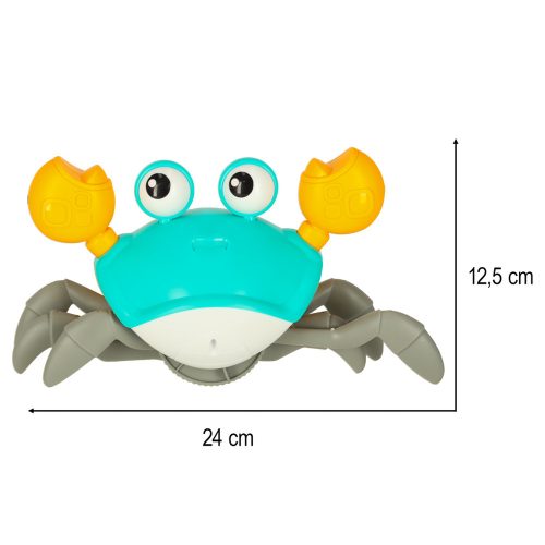 Interactive crab crawler with sound green