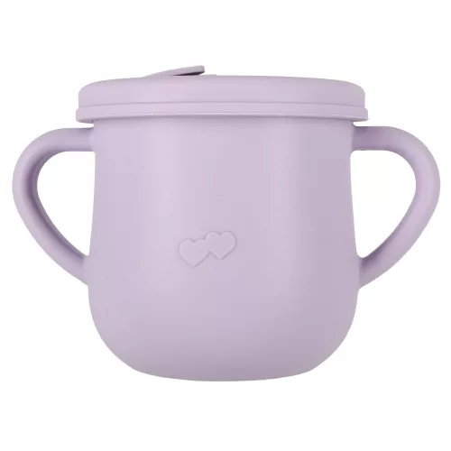 Children's silicone cutlery crab 9-piece set purple