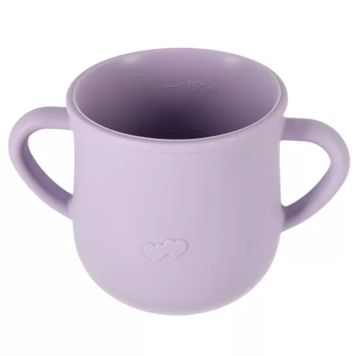 Children's silicone cutlery crab 9-piece set purple
