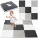 Foam puzzle children's rug 180x180cm 9 pieces gray-cream gray