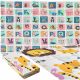Educational double-sided foldable foam mat 180 x 200 animals/alphabet