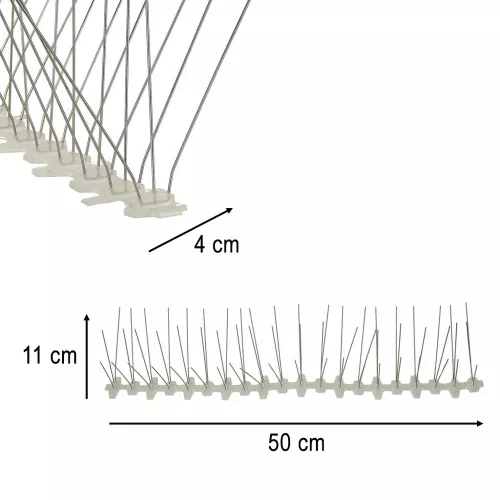 Metal bird spikes for pigeons 50cm x 11cm x 4cm