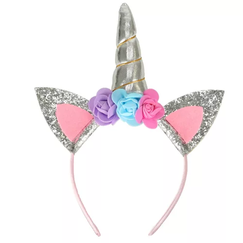 Unicorn costume skirt headband silver