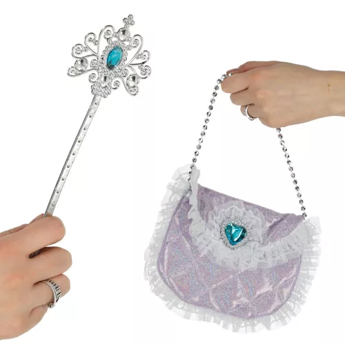 Costume Queen Princess Crown Bag 9 Items