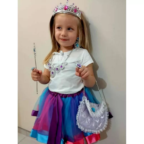 Costume Queen Princess Crown Bag 9 Items